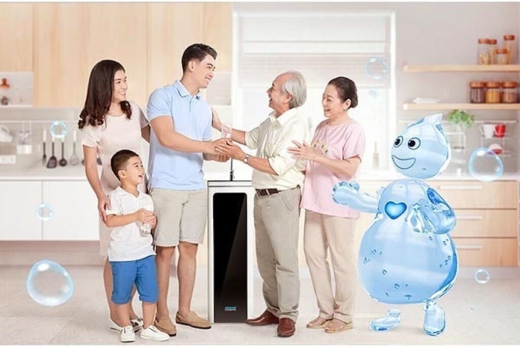 Máy lọc nước giúp cải thiện sức khỏe gia đình